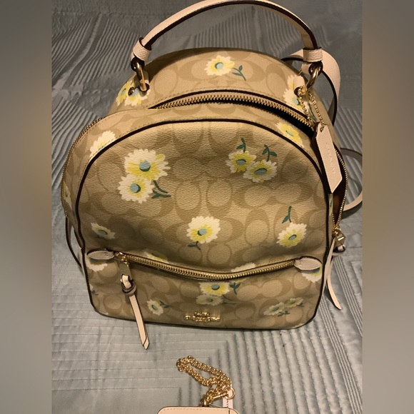 New Coach Jordyn Backpack & Wallet Daisy Canvas Print - Picture 13 of 16